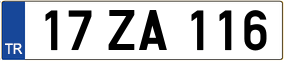 Trailer License Plate